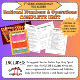 Complete Rational Numbers & Operations Unit - 7th Grade Advanced Math