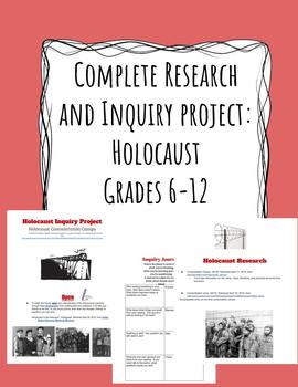 Preview of Research and Inquiry Project:  Holocaust