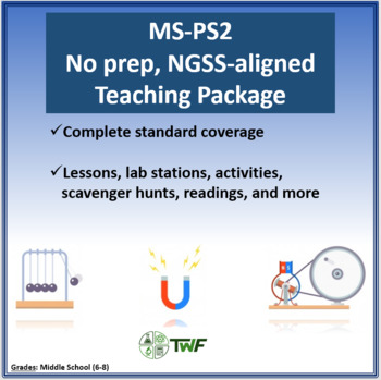 Preview of NGSS - MS PS2 Motion and Stability - Complete Resource Bundle