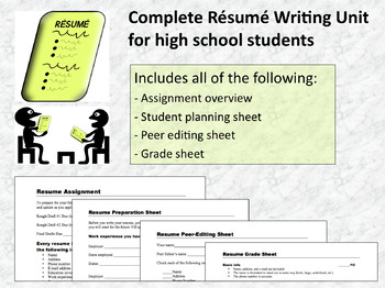 Preview of Complete Resume Writing Unit (MS Word)