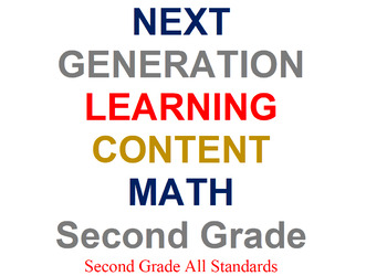 Preview of Complete Second Grade Next Generation Math Worksheet Package ALL STANDARDS