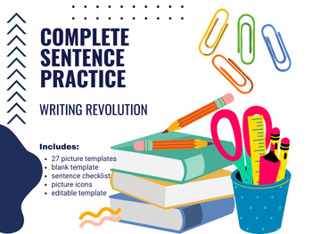Preview of Complete Sentence Practice: Writing Revolution