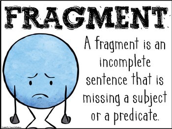 Complete Sentence or Fragment? by Primary Punch | TpT