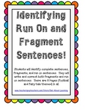 Complete Sentences, Fragments, and Run On Sentences (Ident