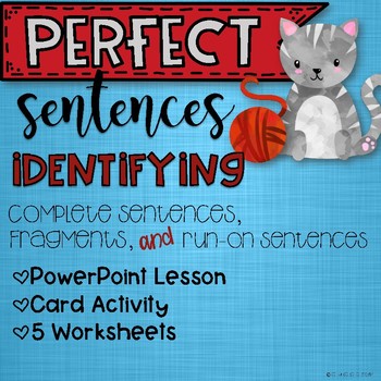 Preview of Complete Sentence Fragment or Run-on PowerPoint and Worksheets