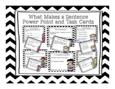 Complete Sentences-  Powerpoint Presentation and Task Cards