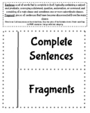 Complete Sentences Unit