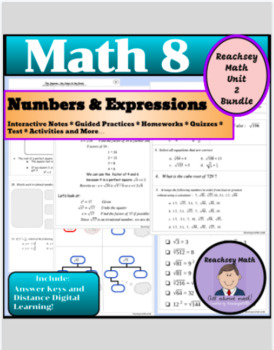 Preview of Complete Set Bundle (NS2 and EEA2): Perfect/Non-Perfect square and cube Roots