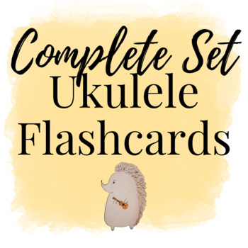 Preview of Complete Set of Ukulele Flashcards