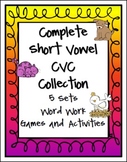 Complete Short Vowel CVC Word Work Collection