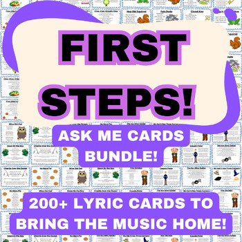 Preview of Complete Simple Song, Fingerplay, Action Song and Echo Song Ask Me Card BUNDLE!