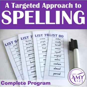 Preview of Complete Spelling Program-Lists, activities, grids, and more!