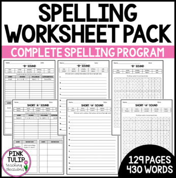 Preview of Year Long Spelling Workbook - Graphemes and Phonemes