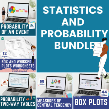 Preview of Complete Statistics and Probability Bundle | Digital and Print