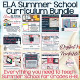 ELA Summer School Curriculum Bundle - Grades 6-8  Digital 