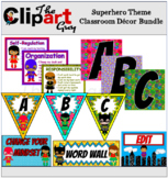 Complete Superhero Theme Classroom Decor Bundle (Multicultural)