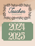 Complete Teacher Binder - Boho Theme