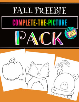 Preview of Complete-The-Picture FREEBIE! Fall Fun