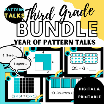 Preview of Complete Third Grade BUNDLE - Pattern Number Talks