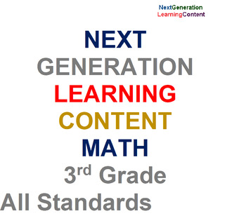 Preview of Complete Third Grade Next Generation Math Worksheets ALL STANDARDS