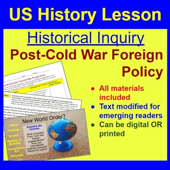 Preview of Complete U.S. History Lesson: New World Order? Post-Cold War Foreign Policy
