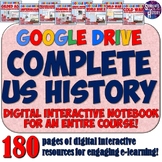 US History Google Drive Digital Notebook Bundle