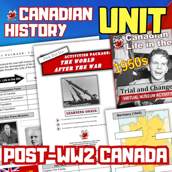 Preview of Canada & Cold War Unit - 1950s, Avro Arrow, Peacekeeping, Pearson, NATO, WW2