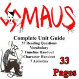 Complete Unit for Art Spiegelman's Graphic Novel Maus Vol. 1