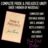 Complete Unit for Austen's Pride and Prejudice - Ready to 