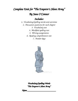 Preview of "The Emperor's Silent Army" by Jane O'Connor Unit