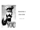 Complete WW1 (World War 1)History  PowerPoint