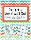 Complete Word Wall Set: 1st grade Dolch sight word cards a