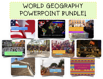 Preview of Complete World Geography PowerPoint Bundle!
