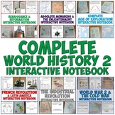 World History 2 Interactive Notebook Bundle: Readings and 