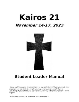 Preview of Kairos Retreat Kit - Complete and Comprehensive - Schedule, Training, and more!