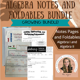 Complete (and growing) Algebra Notes and Foldables for INB