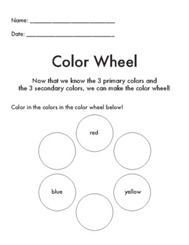 Complete the Color Wheel by susan atheneos | TPT