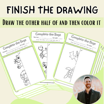Preview of Complete the Drawing, Finish the Drawing | Activity for the Classroom