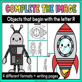 Preview of Complete the Image (Letter R Edition)
