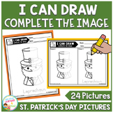 Complete the Image St. Patrick's Day I Can Draw Tracing  F