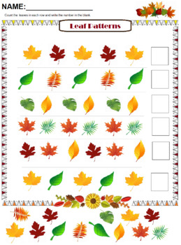 Preview of Complete the Leaf Pattern