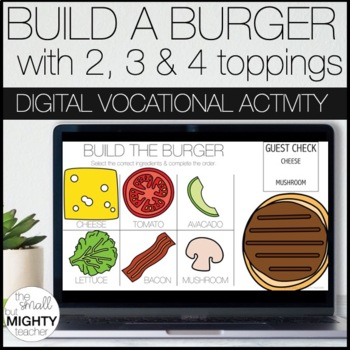 Preview of Build The Burger - Digital Vocational Skill