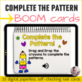 Complete the Pattern Digital Task Cards with BOOM Cards