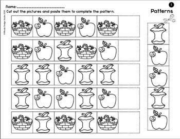 Complete the Pattern Kindergarten Math Worksheets Google Slides Blended