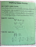 Completed Notes - Simplifying Complex Fractions