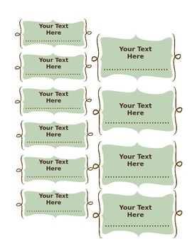 Completely Customizable Editable Labels by Samantha Heady | TPT