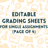 Blank Grade Sheet Worksheets & Teaching Resources | TpT