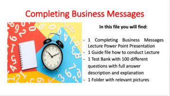 Preview of Completing Business Messages (Business Communication)