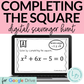 Preview of Completing the Square Digital Scavenger Hunt