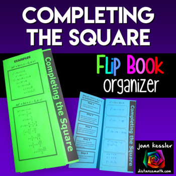 Preview of Completing the Square Foldable for Quadratic Equations